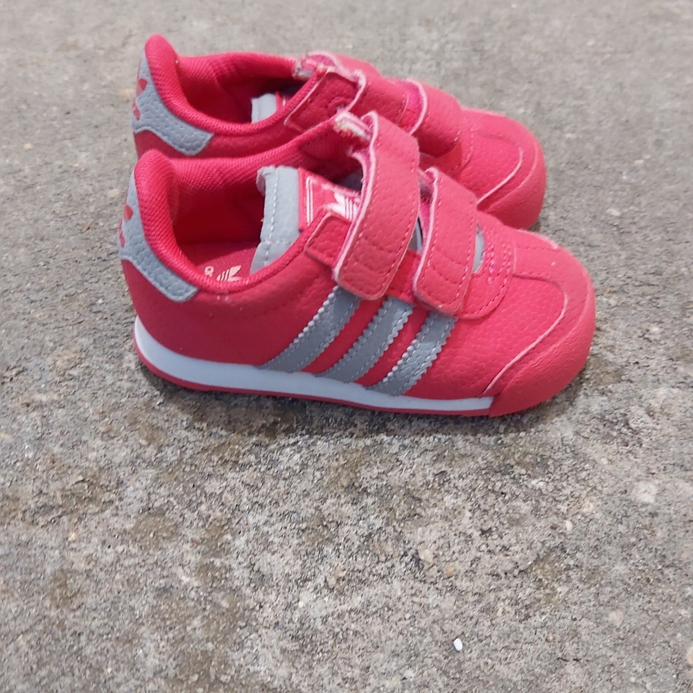 Toddler pink adidas